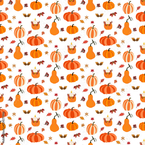 Autumn seamless pattern