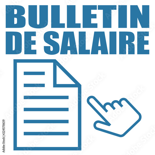 Logo bulletin de salaire.