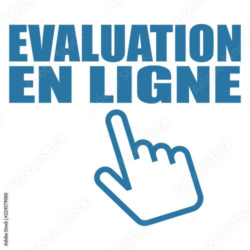 Logo évaluation en ligne.