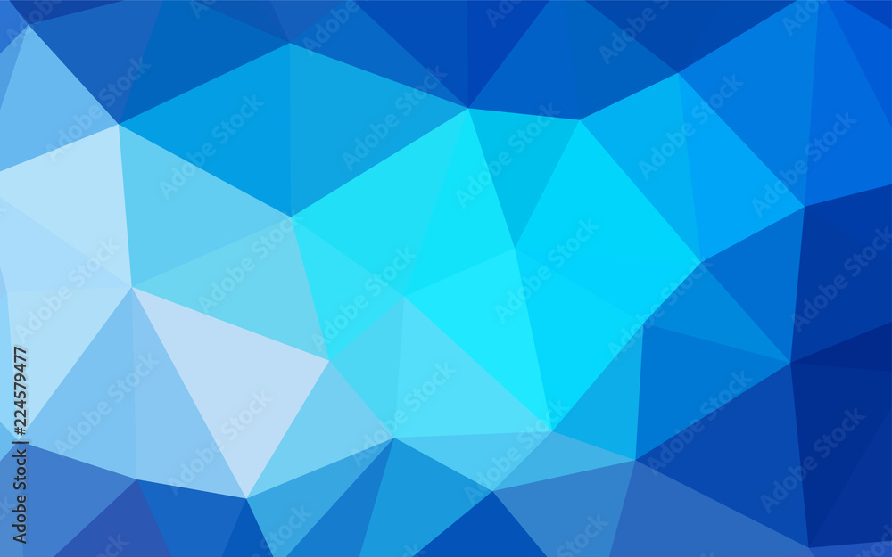 Light BLUE vector polygon abstract layout.