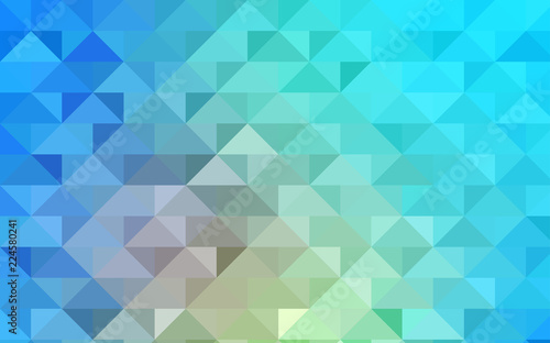 Light Blue, Yellow vector low poly template.