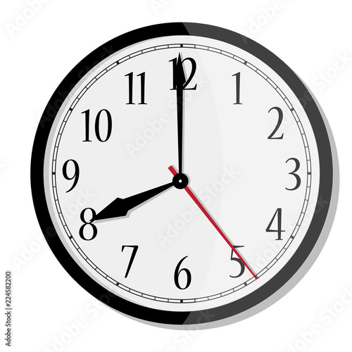 Round wall clock