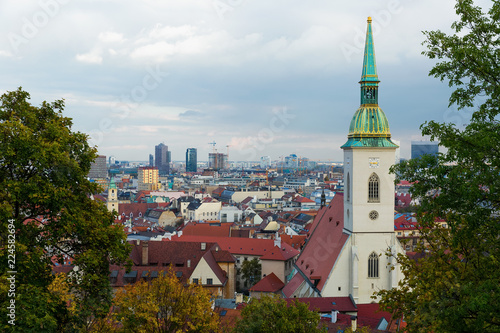 View of Bratislava old town and St. Martin's Cathedral