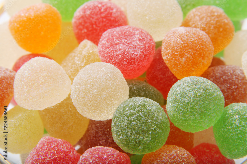 Colored jelly sweet candies Colored jelly sweet candies