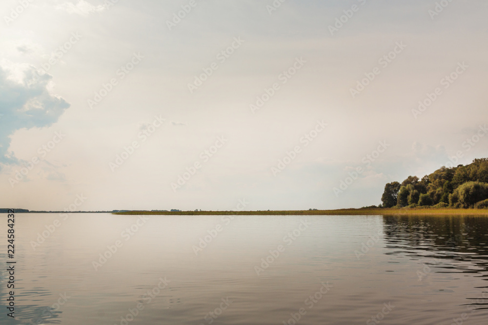Island on lake Svitiaz (Svitiaz, Shatsky National Natural Park, Ukraine)
