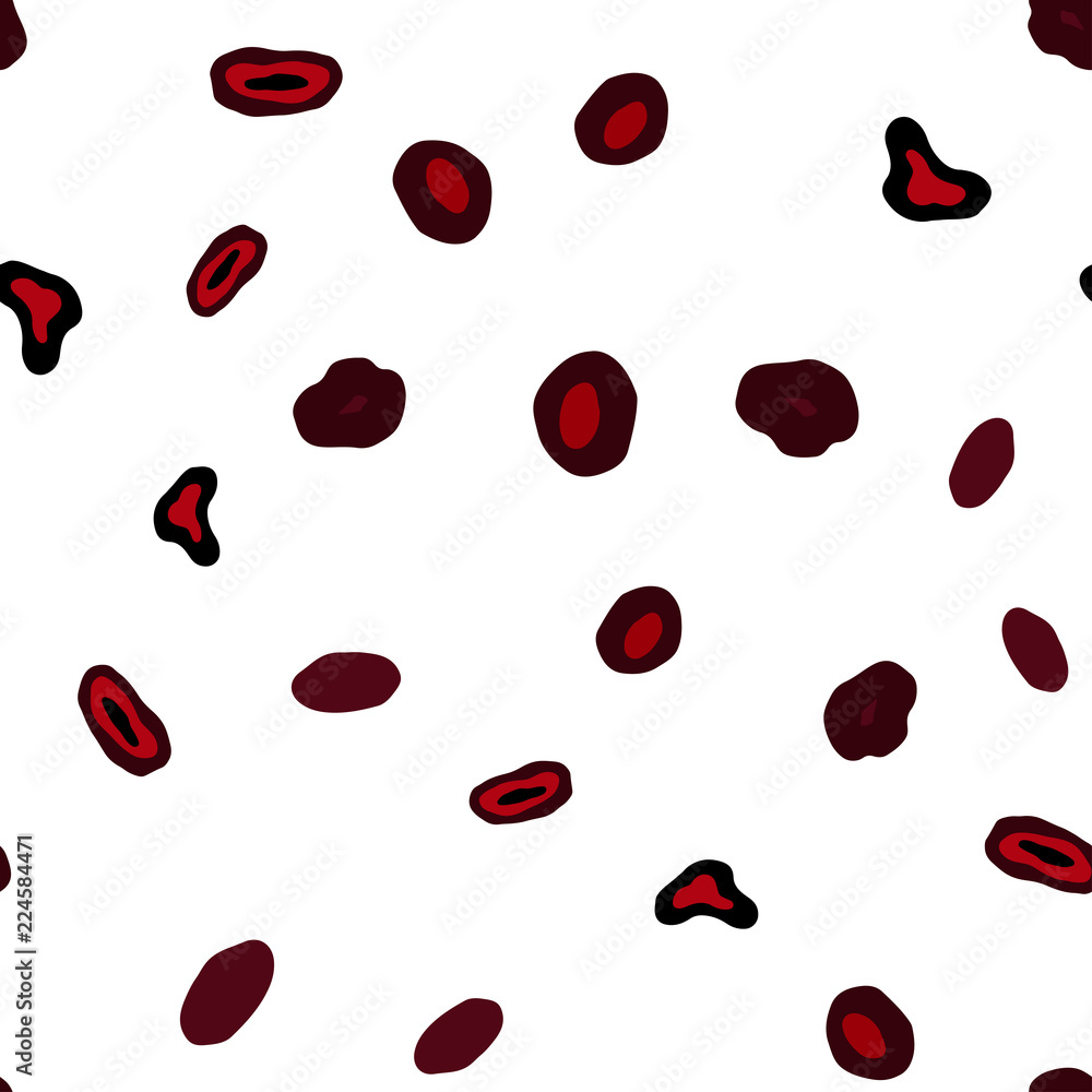 Dark Red vector seamless template with circles. Dark Red vector seamless template with circles.