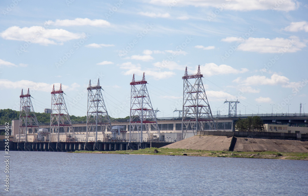 hydroelectric station on volga river hydroelectric station on volga river