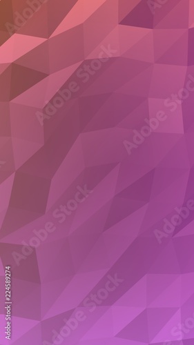 Abstract triangle geometrical pink background. Geometric origami style with gradient. 3D illustration