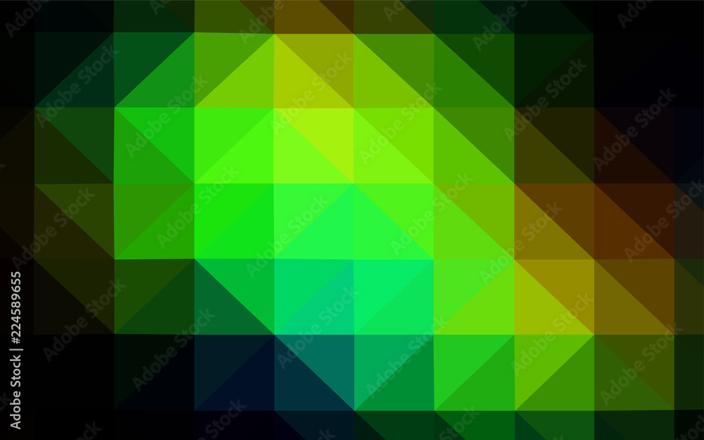 Dark BLUE vector triangle mosaic cover. Dark BLUE vector triangle mosaic cover.
