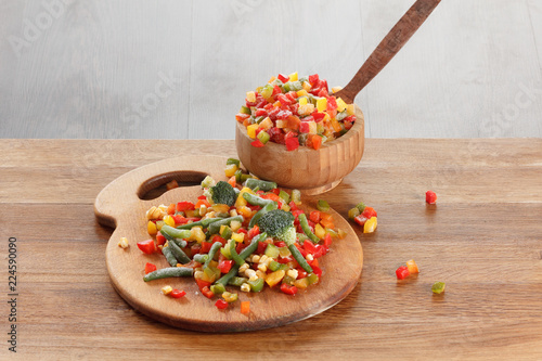 Healthy food frozen vegetab...
