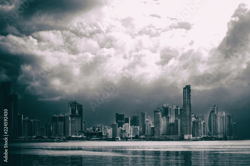 Panama City Unwetter Skyline