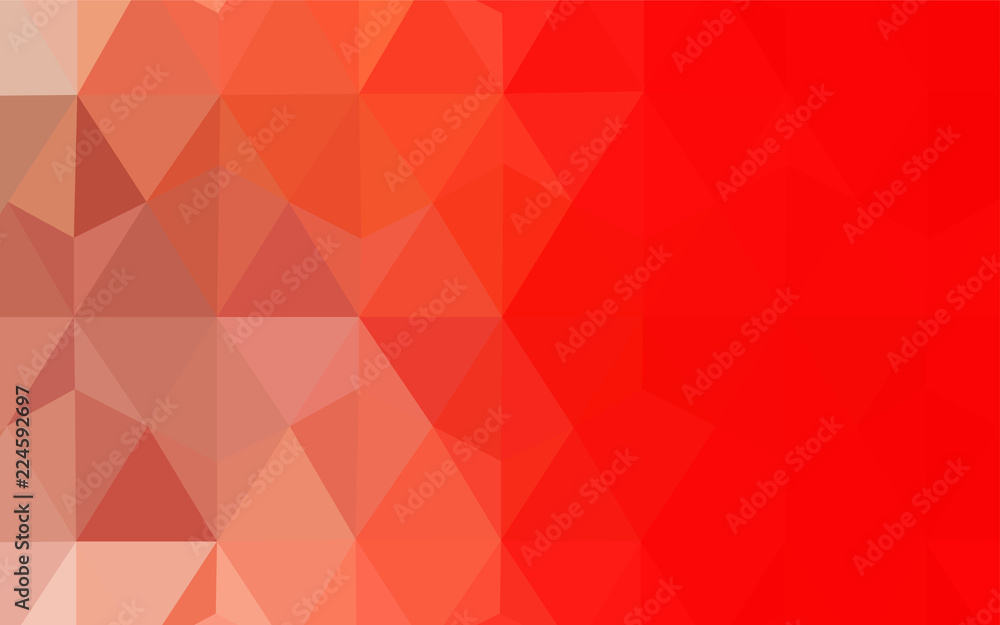 Light Red vector triangle mosaic cover. Light Red vector triangle mosaic cover.