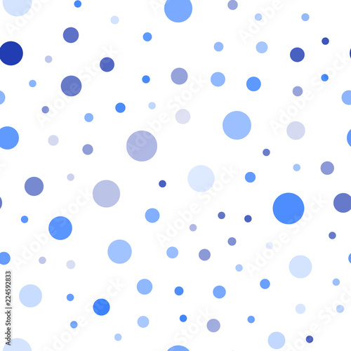 Light Pink, Blue vector seamless texture with disks.