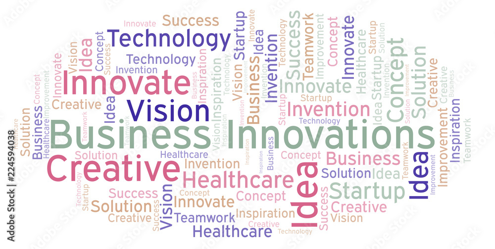 Business Innovations word cloud, made with text only. Business Innovations word cloud, made with text only.