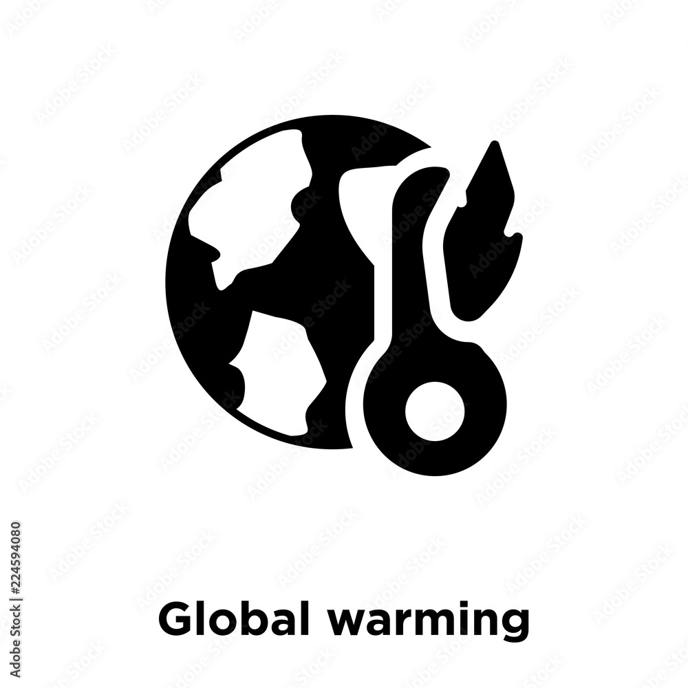 Premium Vector | Global warming symbol design template