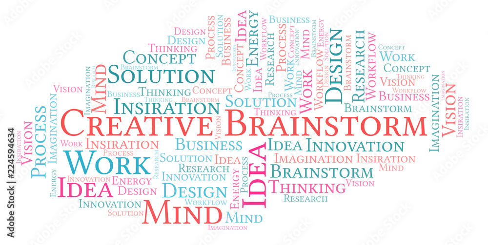 Creative Brainstorm word cloud, made with text only. Creative Brainstorm word cloud, made with text only.