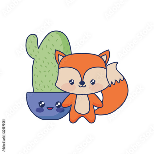 cute fox animal baby