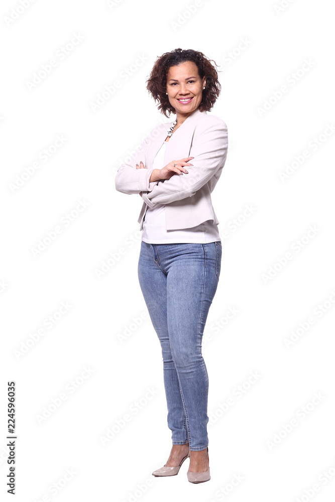 Full body mixed race woman Full body mixed race woman