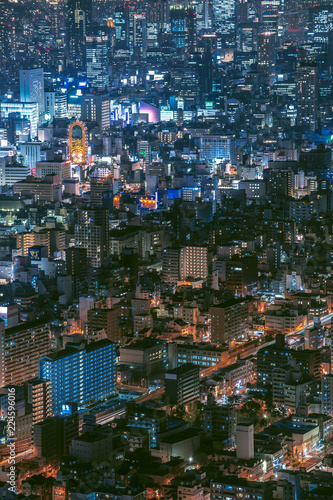 Osaka city at night