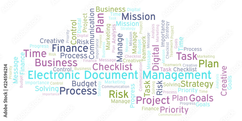 Electronic Document Management word cloud, made with text only. Electronic Document Management word cloud, made with text only.