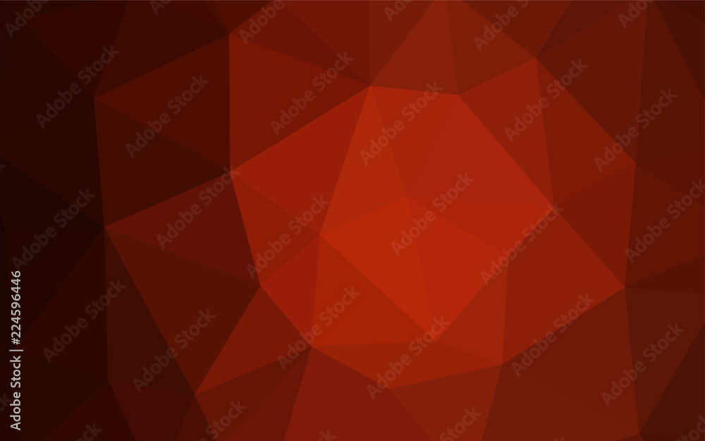 Obraz premium Dark Red vector abstract polygonal template.