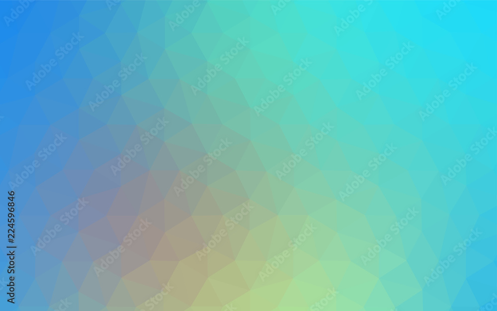Naklejka premium Light Blue, Yellow vector polygon abstract layout.