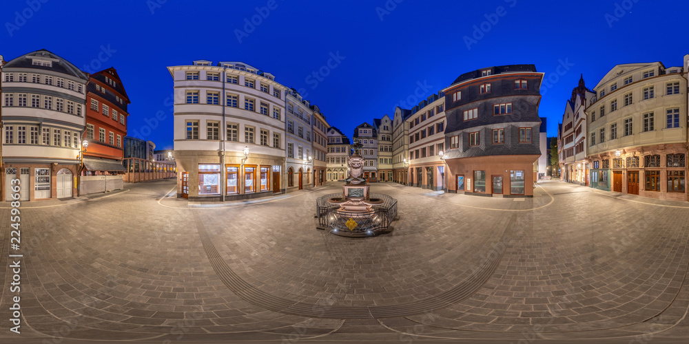 Oldtown Frankfurt 360 full spherical Panorama 1