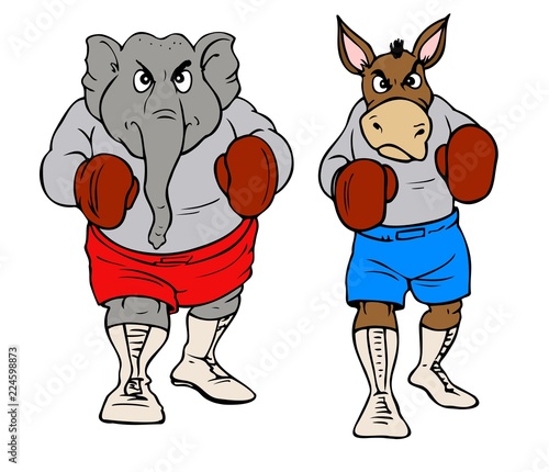 Republicans and Democrats ready to fight.  