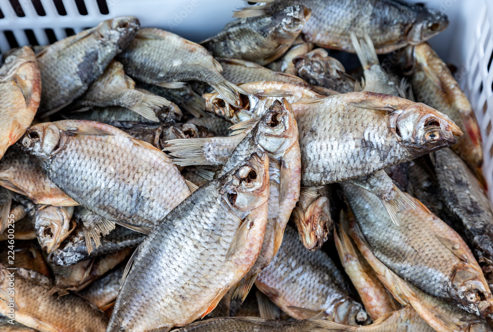 Obraz premium Tasty different dried fish