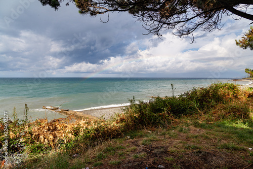 beach and sea