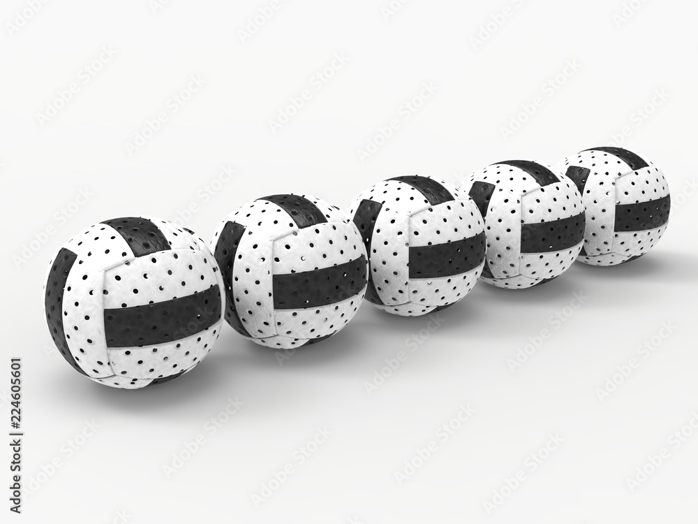 Volleyball Balls 3D rendering Volleyball Balls 3D rendering