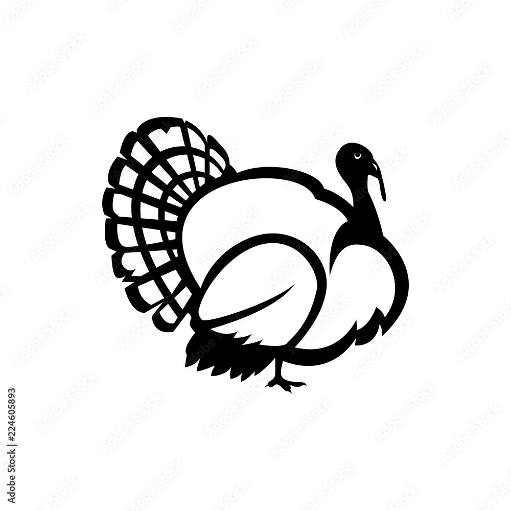 turkey bird vector silhouette turkey bird vector silhouette