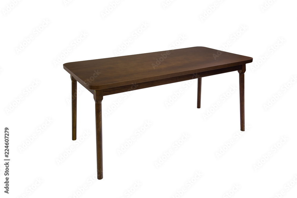 Table wood on isolated white background Table wood on isolated white background