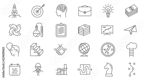  business process icon set