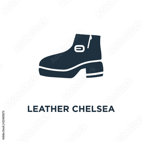leather chelsea boots icon