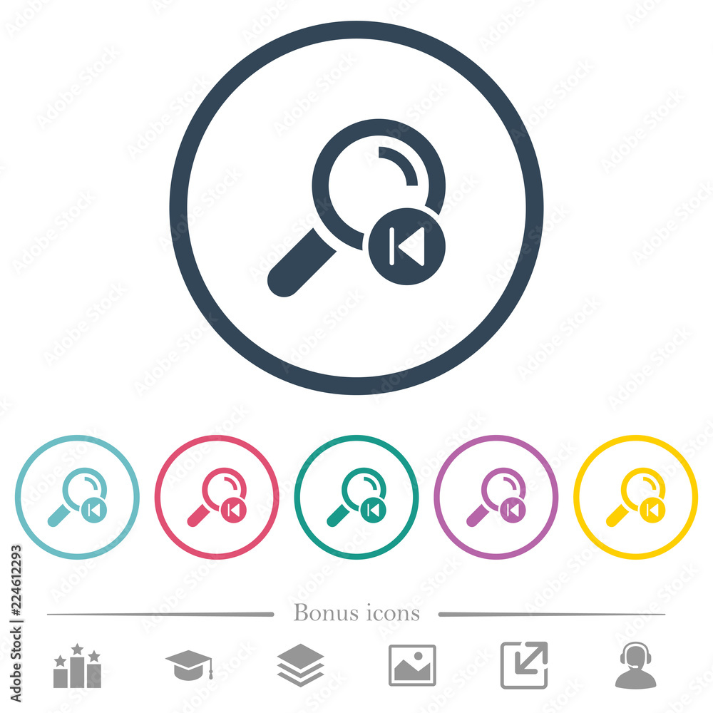 find previous search result flat color icons in round outlines find previous search result flat color icons in round outlines