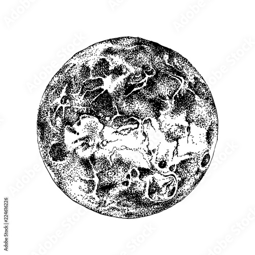 Hand drawn Venus planet