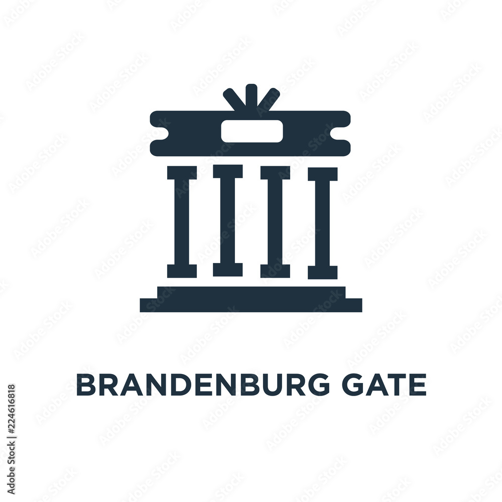 brandenburg gate icon brandenburg gate icon