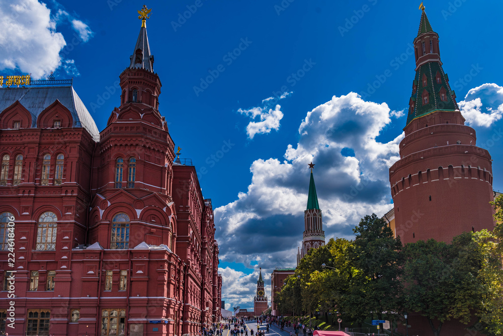 Fototapeta premium Moskau Kreml Arsenal Eckturm