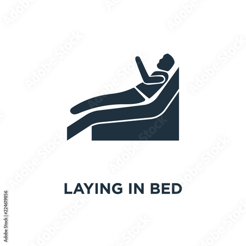 laying in bed icon