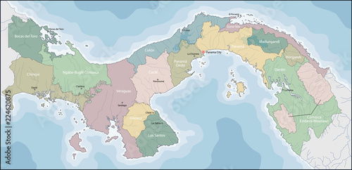 Map of Panama