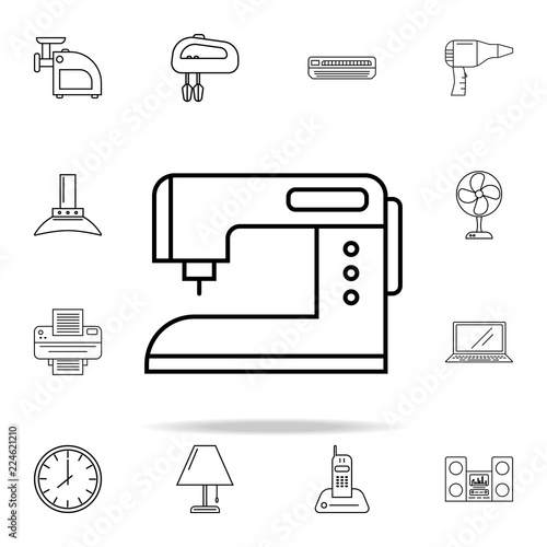 sewing machine icon. Appliances icons universal set for web and mobile