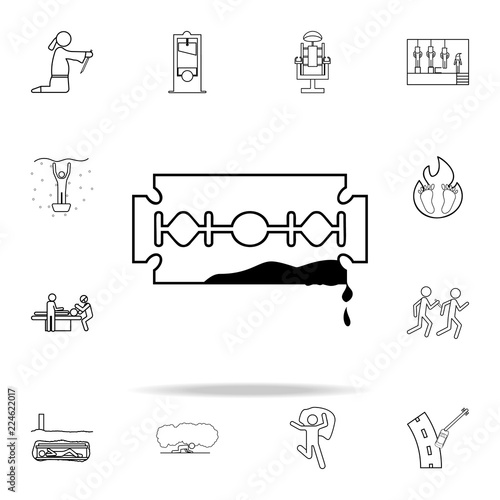 cut arm blade icon. Death icons universal set for web and mobile