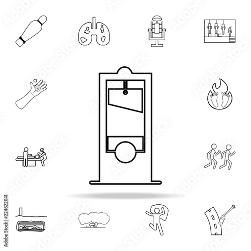 Guillotine icon. Death icons universal set for web and mobile