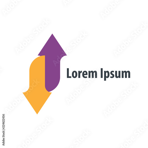 Exchange Logo. Internet digital transfer logo. Delivery courier logo. X Design Creative Logo.