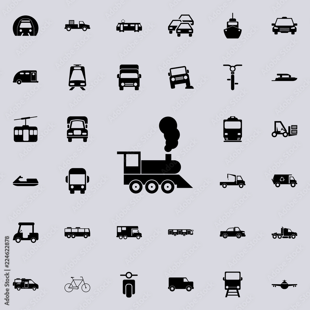 locomotive icon. transport icons universal set for web and mobile