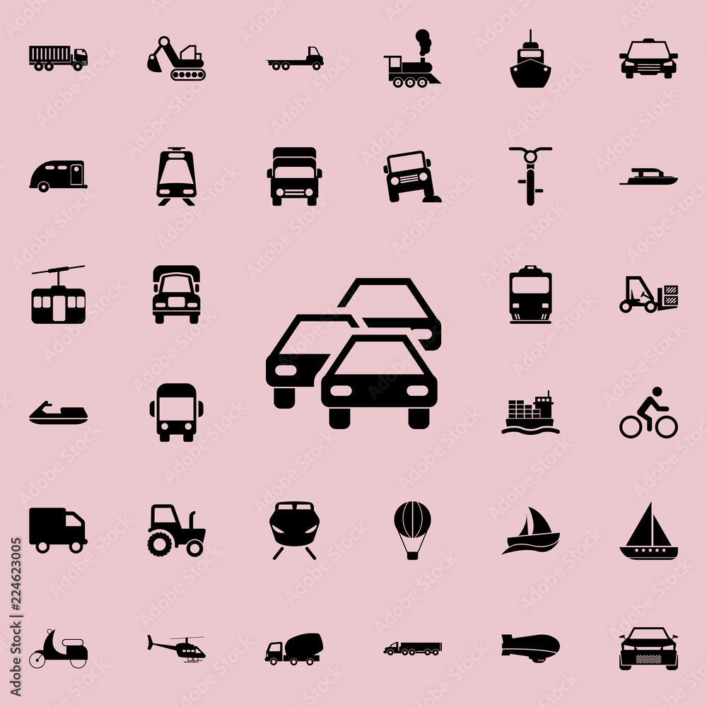 traffic jam icon. transport icons universal set for web and mobile traffic jam icon. transport icons universal set for web and mobile