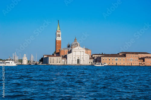 Venice, Italy: Church San Giorgio Maggiore seen from Grand Canal
