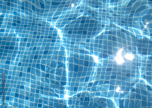 Swimming pool water.