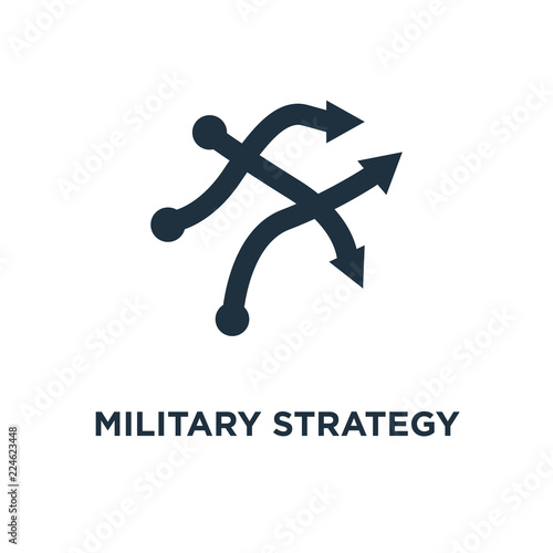 military strategy sketch icon